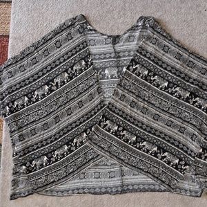 A beautiful elephant wrap ready to wear!